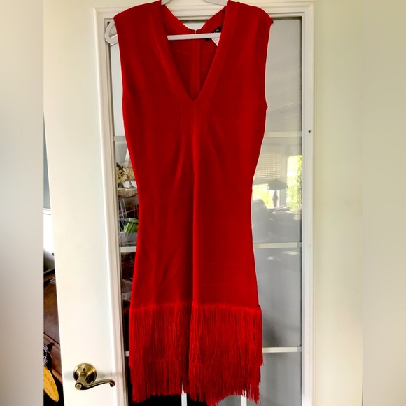 VENUS Red Hot Number Fringe Dress Holiday, Dancing, Flapper - Picture 1 of 9